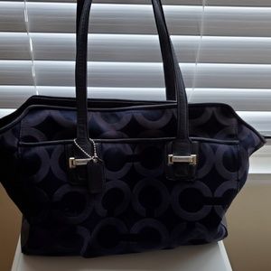 Navy blue Coach purse
